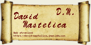 David Mastelica vizit kartica